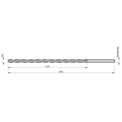 Produktbild von Dormer - Spiralbohrer HSS 118° BS 328 Extra lang Dampfangelassen A1257.0X315, 7