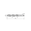 Produktbild von Dormer - Spiralbohrer HSS 118° DIN 345 Kurz Dampfangelassen Morsekegel A13050.0