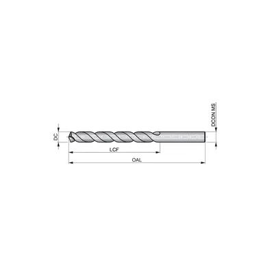Produktbild von Dormer - Spiralbohrer HSS-E 130° DIN 338 Kurz Unbeschichtet A1478.9, 8.9mm