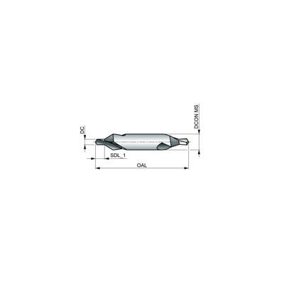 Produktbild von Dormer - Spiralbohrer HSS 118° DIN 333A Extra kurz Unbeschichtet A2002.5X6.3, 2