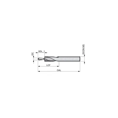 Produktbild von Dormer - Spiralbohrer HSS 118° Kurz Dampfangelassen A413M8, 9mm