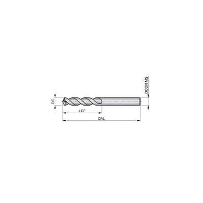 Produktbild von Dormer - Spiralbohrer HSS-E 130° DIN/ANSI Extra kurz Unbeschichtet A9204.3, 4.3