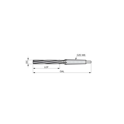 Produktbild von Dormer - Reibahlen HSS-E BS 328 Dampfangelassen Morsekegel B10113.0, 13mm
