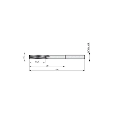 Produktbild von Dormer - Reibahlen HM DIN 8093 Unbeschichtet Zylinderschaft B4006.5, 6.5mm
