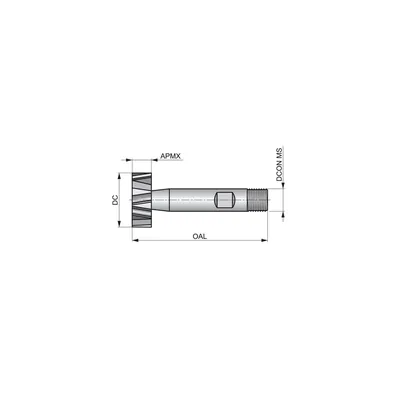 Produktbild von Dormer - Schlitzfräser für Scheibenfeder DIN 850 Unbeschichtet C82219.5X3.0, ø1