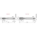 Produktbild von Dormer - Maschinen-Gewindebohrer HSS-E-PM UNC, Schälansch. Dampfangel. E0215/16