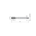 Produktbild von Dormer - Maschinen-Gewindebohrer HSS-E-PM M, Weissring Shark Dampfangel. E252M1