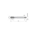 Produktbild von Dormer - Maschinen-Gewindebohrer HSS-E-PM MF, Geradegenutet Unbesch. E268M45X1.