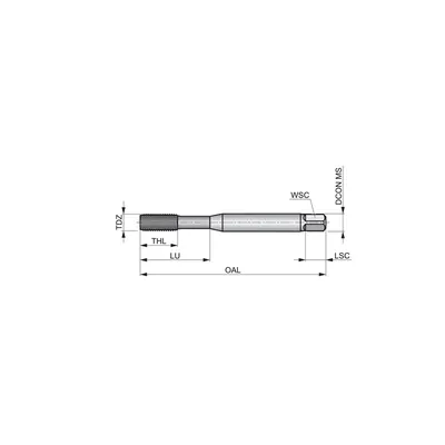Produktbild von Dormer - Maschinen-Gewindeformer HSS-E TiN E296M8, M8 6GX