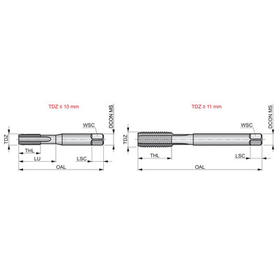 Produktbild von Dormer - Handgewindebohrer HSS Gerade genutet, Metrisch, ISO Stand. E500M4X.75N