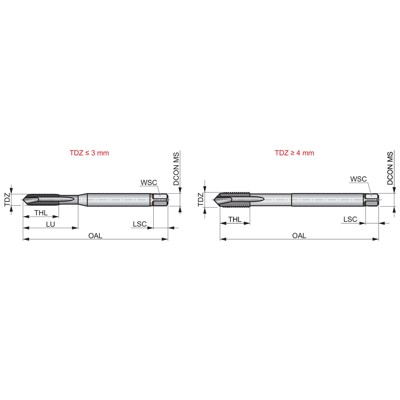 Produktbild von Dormer - Maschinen-Gewindebohrer HSS-E-PM M, extra lang, Schälanschnitt E606M16