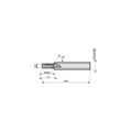 Produktbild von Dormer - HM-Gewindefräser Spiralnut 10° AlCrN DIN&nbsp;6535 HA J2008.2X1.5, MM10