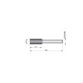 Produktbild von Dormer - Frässtift- Zylinder mit Stirnverzahnung TiAlN, ø8mm P803C8.0X6.0