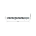 Produktbild von Dormer - HM-Spiralbohrer TiAlN DIN 6535 HA 140° Lang 8xD R45912.0, 12mm