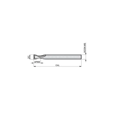 Produktbild von Dormer - Schaftfräser, Hochglanzpolierte Oberfläche DIN&nbsp;6535 HA ø10.3mm S63810.
