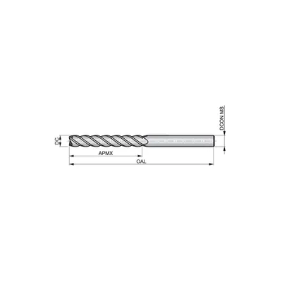 Produktbild von Dormer - Schaftfräser, AlCrN DIN&nbsp;6535 HA ø18mm S71818.0