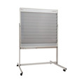 EICHNER Fahrbare Planungstafel mit Whiteboard, mit Ablageschale für Stifte und Schwamm, Format: 1550 x 1945 mm, 9 Schienen, Grau, Verpackungseinheit: 1 STK Produktbild img5 S