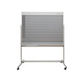 EICHNER Fahrbare Planungstafel mit Whiteboard, mit Ablageschale für Stifte und Schwamm, Format: 1550 x 1945 mm, 9 Schienen, Grau, Verpackungseinheit: 1 STK Produktbild img6 S