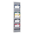 EICHNER Planungstafel einreihig aus Metall, für DIN A4 Auftragstaschen, Maße: 315 x 1280 mm, Grau, Verpackungseinheit: 1 STK Produktbild img1 S