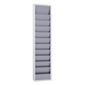 EICHNER Planungstafel einreihig aus Metall, für DIN A4 Auftragstaschen, Maße: 315 x 1280 mm, Grau, Verpackungseinheit: 1 STK Produktbild img2 S