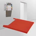 EICHNER Ablagefach für Wandsortierer "Flat", Füllhöhe 9 mm, Rot, Verpackungseinheit: 1 STK Produktbild img10 S