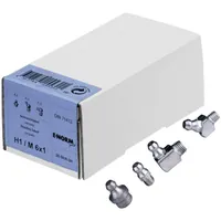 Produktbild von E-NORMpro - Kegelschmiernippel DIN 71412 5.8 galZn A H1/M6 x 1 HP