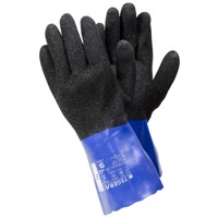 Produktbild von TEGERA® - Chemikalienhandschuhe TEGERA 12930, Kat. III, blau/schwarz, Gr. 8