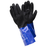 Produktbild von TEGERA® - Chemikalienhandschuhe TEGERA 12935, Kat. III, blau/schwarz, Gr. 10