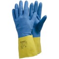 Produktbild von TEGERA® - Chemikalienhandschuhe TEGERA 2301, Kat. III, blau/gelb, Gr. 8