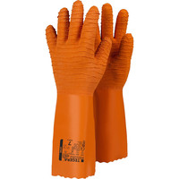 Produktbild von TEGERA® - Chemikalienhandschuhe TEGERA 8163, Kat. III, orange, Gr. 10
