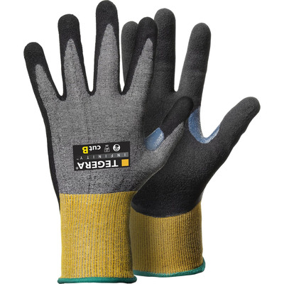 Produktbild von TEGERA® - Schnitt-Handschuhe TEGERA Infinity 8805, Kat. II, grau/gelb, Gr. 6