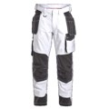 Produktbild von Engel - Galaxy Arbeitshose mit Holstertaschen 2811-254, Weiß/Anthrazitgrau, Grö
