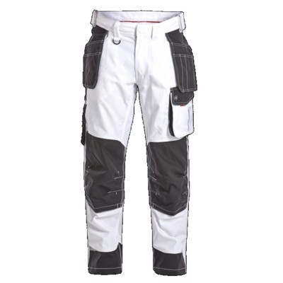 Produktbild von Engel - Galaxy Arbeitshose mit Holstertaschen 2811-254, Weiß/Anthrazitgrau, Grö