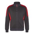 Produktbild von Engel - Galaxy Sweatcardigan mit Kragen 8830-233, Anthrazitgrau/Tomato Red, Grö