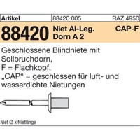 Produktbild von null - Blindniete ART 88420 CAP - Alu/A 2 4,8 x 14 S