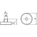 Produktbild von FORMAT - Flachgreifer-Magnet mit Gewinde 50x22mm