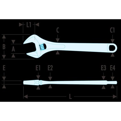 Produktbild von Facom - Rollgabelschlüssel verchromt 20mm 113A.6C