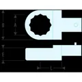 Produktbild von Facom - Ringschlüssel-Einsatz 9 x 12mm 8mm 12.8