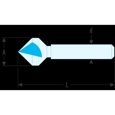 Produktbild von Facom - Senkfräser 90° Schneidfläche ø16,5mm 229.TT3