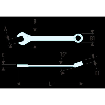 Produktbild von Facom - Ring-Maulschlüssel 40 extra lang 32mm 40.32LA