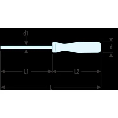 Produktbild von Facom - Schraubendreher ISORYL Schlitz 2,5mm AR.2.5X75