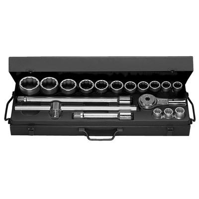 Produktbild von Facom - Steckschlüssel-Set 3/4" 12-Kant 18-teilig K.436E