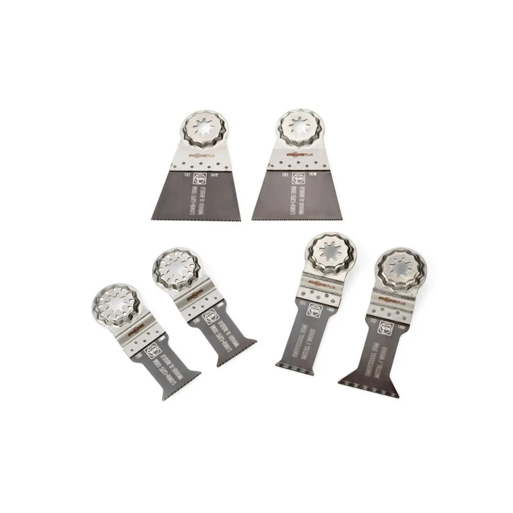 FEIN Tauchsägeblatt-Satz Best of E-Cut StarlockPlus WOOD & METAL, 6-teilig Produktbild img1 L