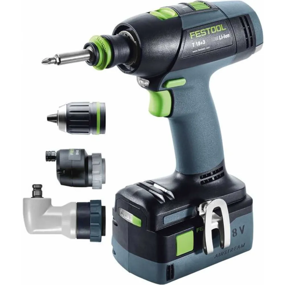 Festool Akku-Bohrschrauber T 18+3 Li 5,2-Set Produktbild img1 L