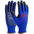 Produktbild von PRO FIT® - NI-Thermo Nitril-Feinstrickhandschuh,blau / schwarz, mit Punktbenopp