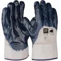 PROFIT Basic Nitril-Handschuh, blau,3/4 beschichtet, Stulpe , 12 Paar Produktbild