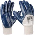 PROFIT Basic Nitril-Handschuh, blau,3/4 beschichtet, Strickbund, Größe 10, 12 Paar Produktbild