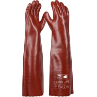 Produktbild von PROFIT - Pirat Vinyl-Chemikalienschutzhandschuh,58 cm, rotbraun, Premium-Qualit