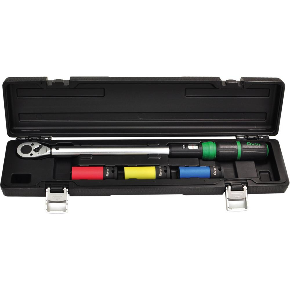 FORTIS Drehmomentschlüssel-Satz 4-teilig, 40-200N·m, 1/2" Produktbild img1 L