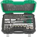 FORTIS Steckschlüssel-Garnitur 1/4"+1/2" 55-teilig Produktbild